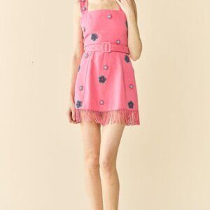 Sarah Bird Mini Dress - Pink Party